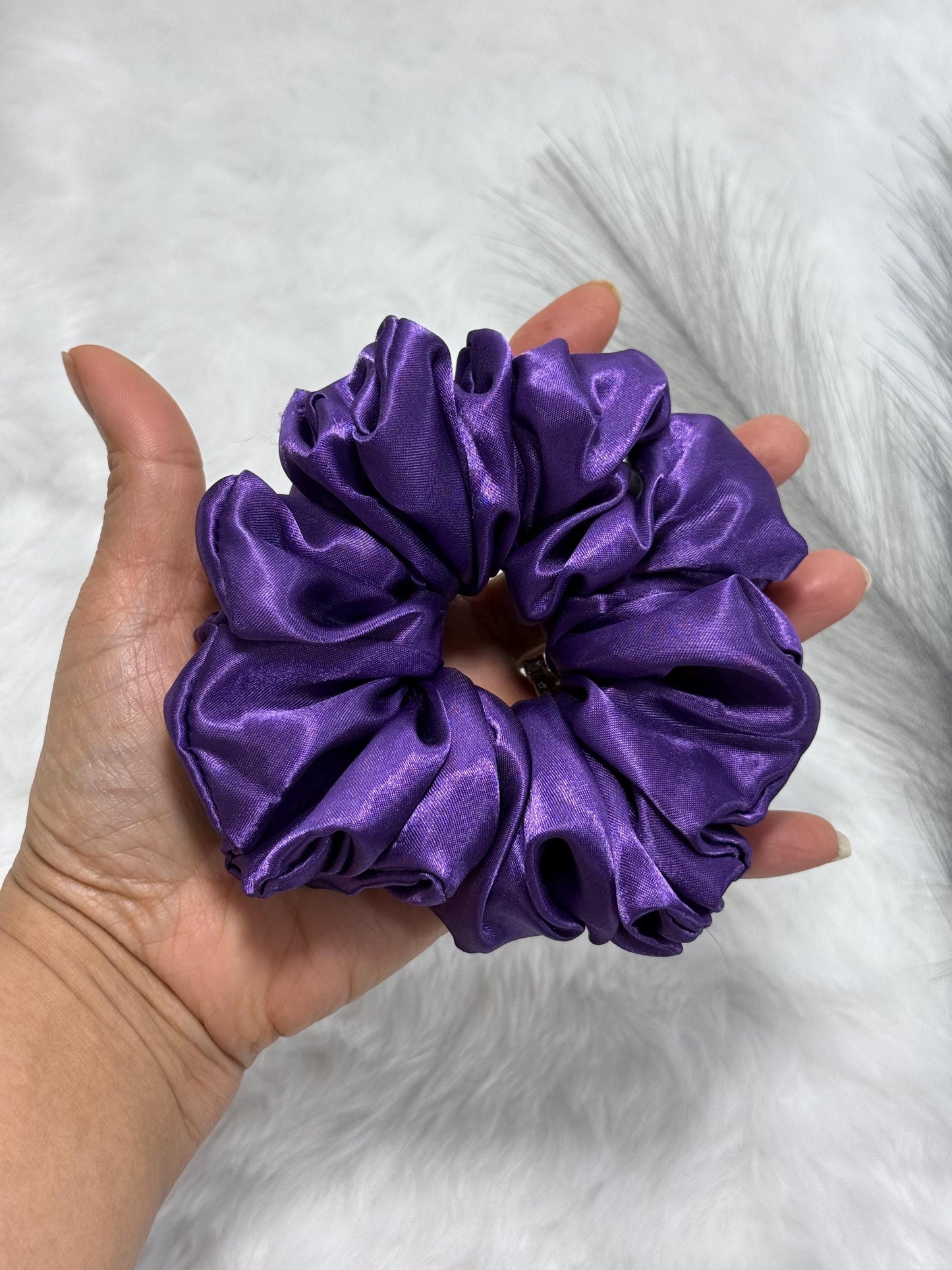 Luxury Handmade scrunchies, Silky satin scrunchies, Elegant scrunchies, Large scrunchies,Women Hair accessories,