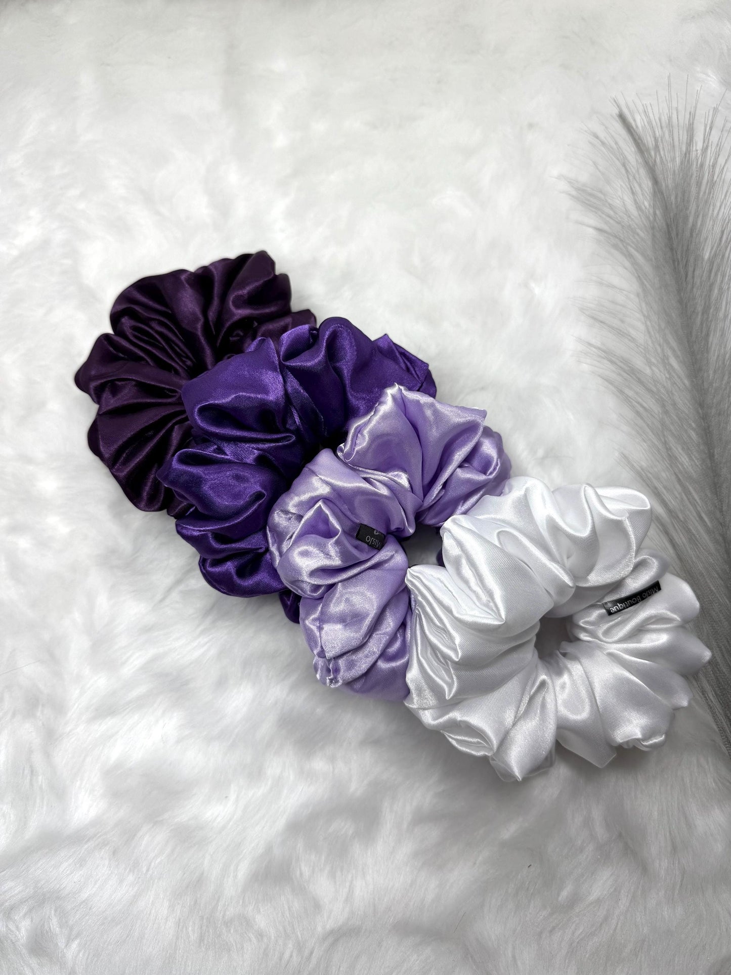 Luxury Handmade scrunchies, Silky satin scrunchies, Elegant scrunchies, Large scrunchies,Women Hair accessories,