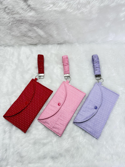 Key holder with wallet/ Keyring holder with pouch/Padded wallet
