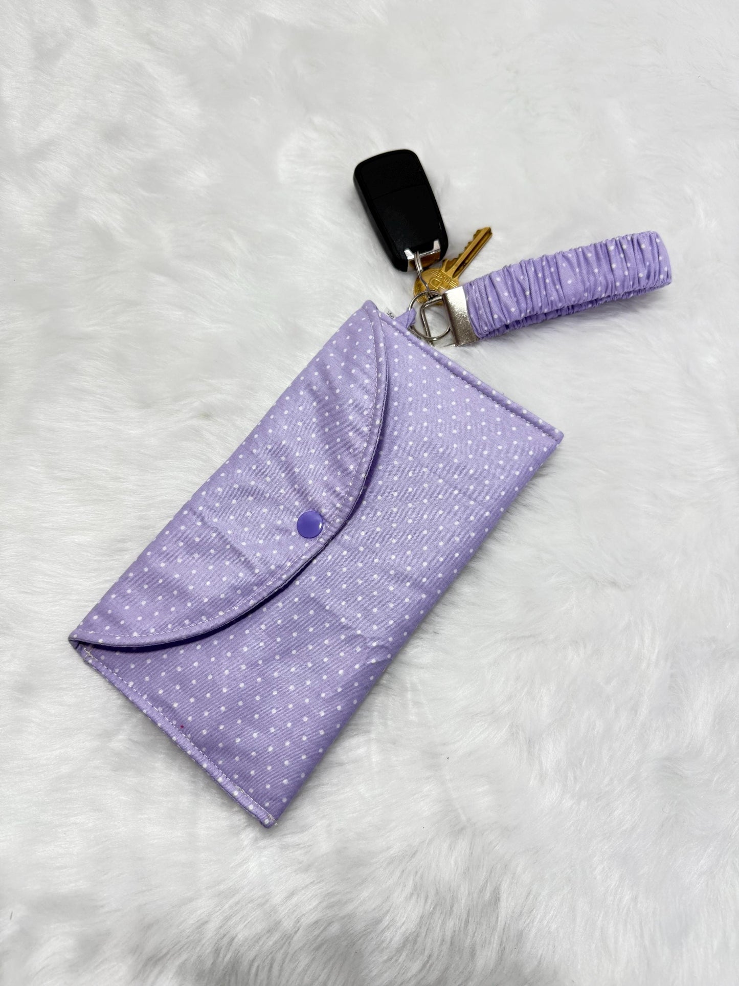 Key holder with wallet/ Keyring holder with pouch/Padded wallet