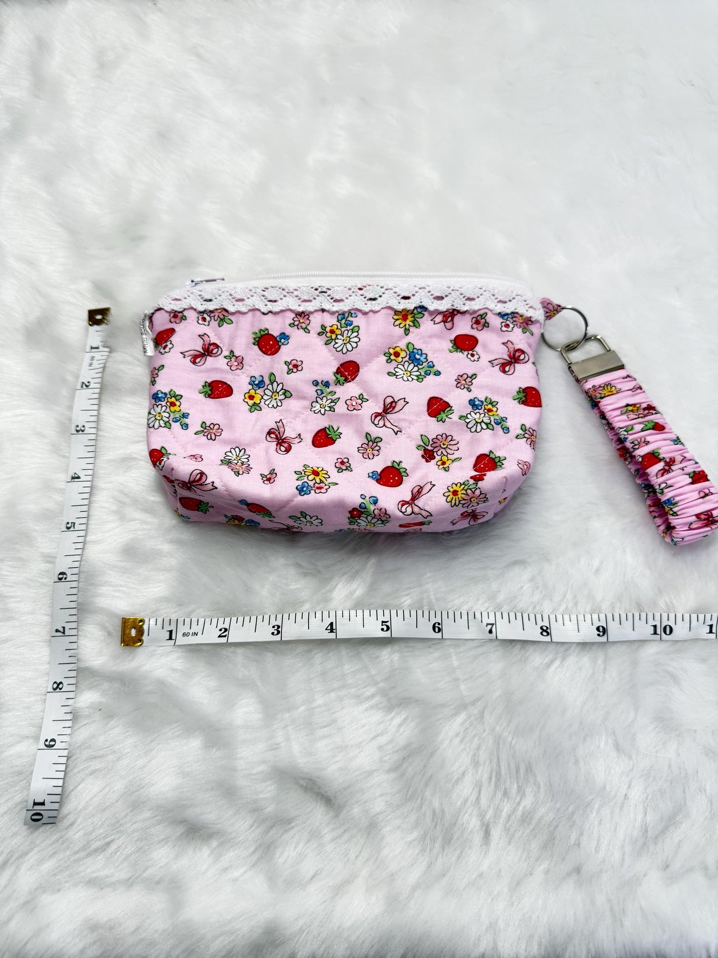 Make up pouch/ Make up pouch with key holder/ Mini bag/ Make up bag