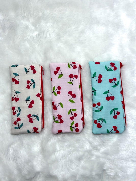 Padded Handmade Pencil case pouch/ Pencil Case Pouch/ Eye glasses pouch/ Cosmetic pouch / card and lipstick wallet pouch/