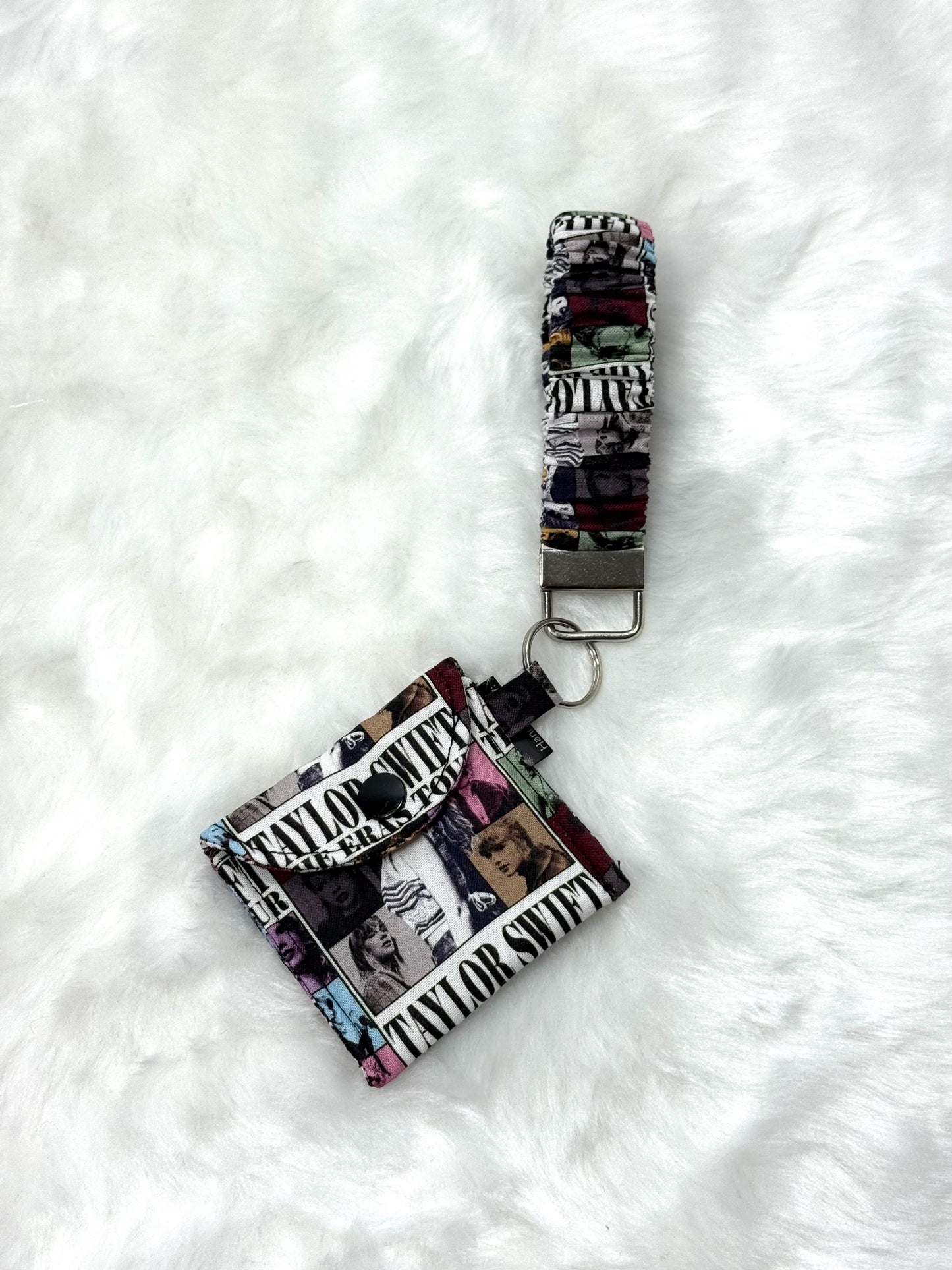 Scrunchie key holder/ Keychain Wristlet Strap Wristband Variety  Loop keychain / wristlet / Coin pouch / keychain wallet /