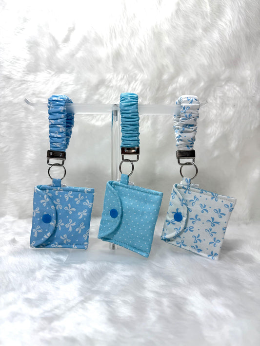 Scrunchie key holder/ Ear pod pouch/Keychain Wristlet Strap/Wristband Variety / Loop keychain / wristlet / Coin pouch / keychain wallet /