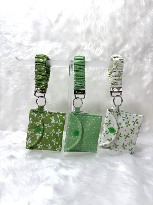 Scrunchie key holder/ Air pod pouch/Keychain Wristlet Strap/Wristband Variety / Loop keychain / wristlet/ Coin pouch / keychain wallet