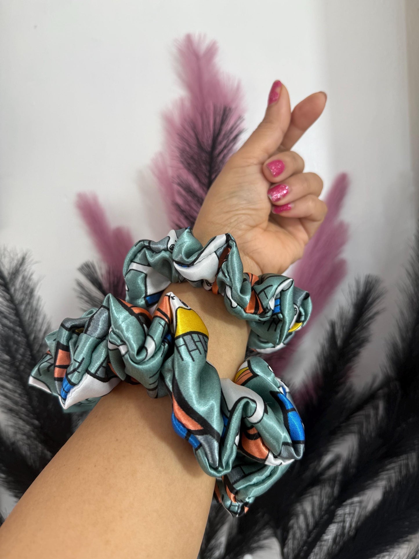 Scrunchies, Scrunchies gift Set, Silky Satin Scrunchies, Hair Tie, Birthday Gift, Hair accessories, Wedding gift, Mother's gift