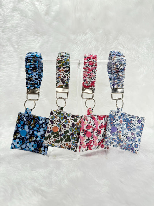 Liberty of London Scrunchie key holder/ Floral Key holder / Scrunchie key holder / wristlet / Coin pouch / keychain wallet /