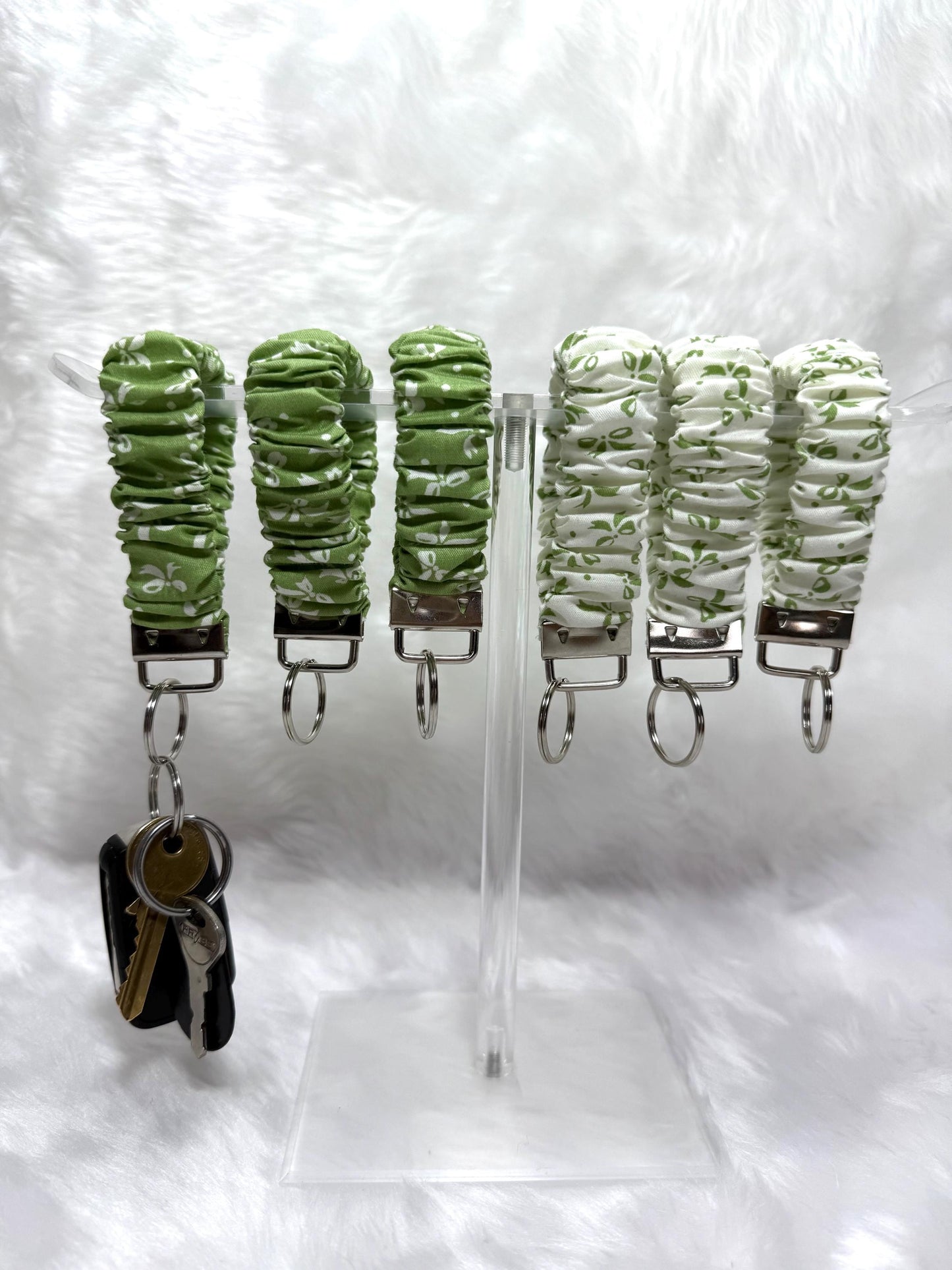 Scrunchie key holder/ Keychain Wristlet Strap Wristband Variety / Loop keychain / wristlet /