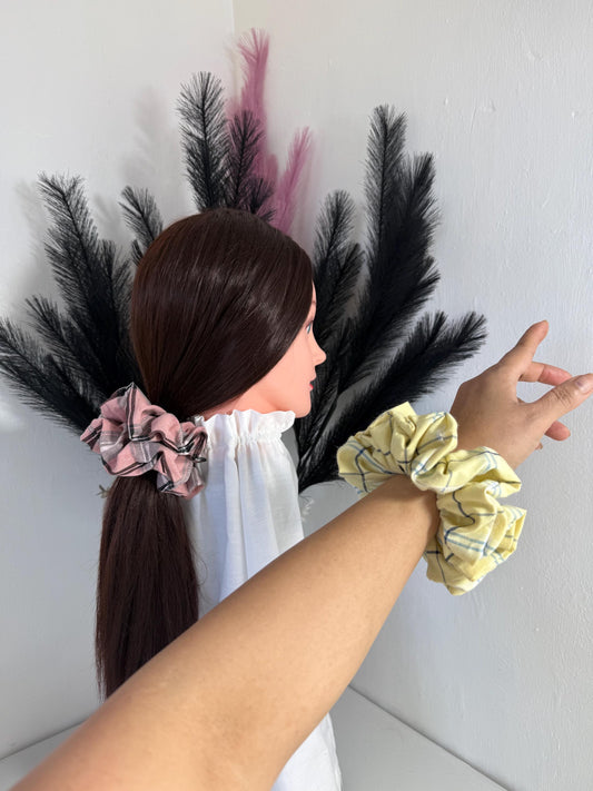 Large cotton scrunchies, Handmade hair scrunchies. Luxury handmade scrunchies, Handmade hair accessories, Ladies hair ties.