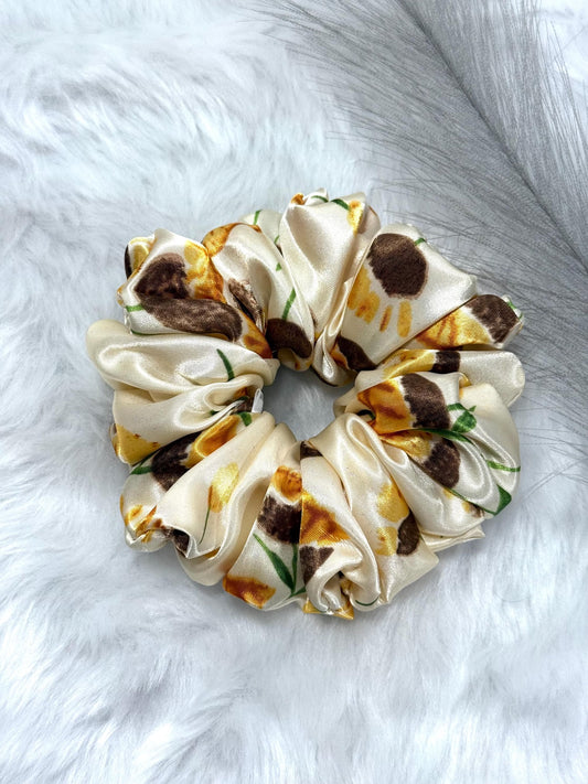 Elegant scrunchies. Silky satin scrunchies. Handmade scrunchies. Large size scrunchies.