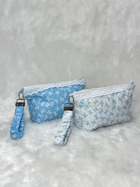 Blue colour make up bag/ Make up pouch bag/ Pencil bag
