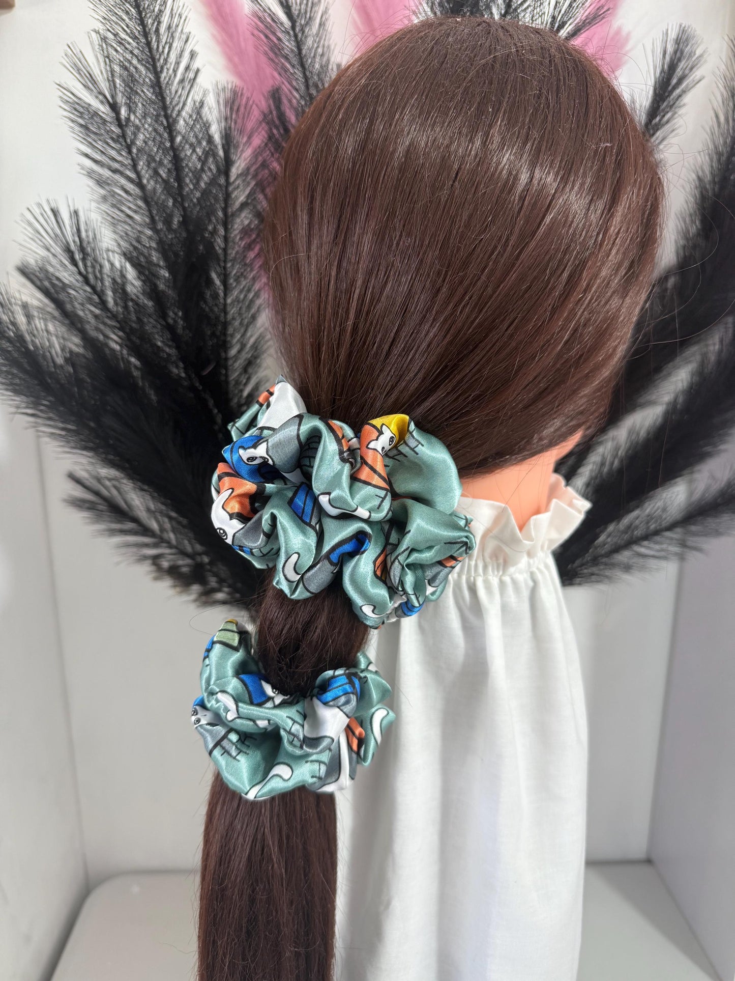 Scrunchies, Scrunchies gift Set, Silky Satin Scrunchies, Hair Tie, Birthday Gift, Hair accessories, Wedding gift, Mother's gift