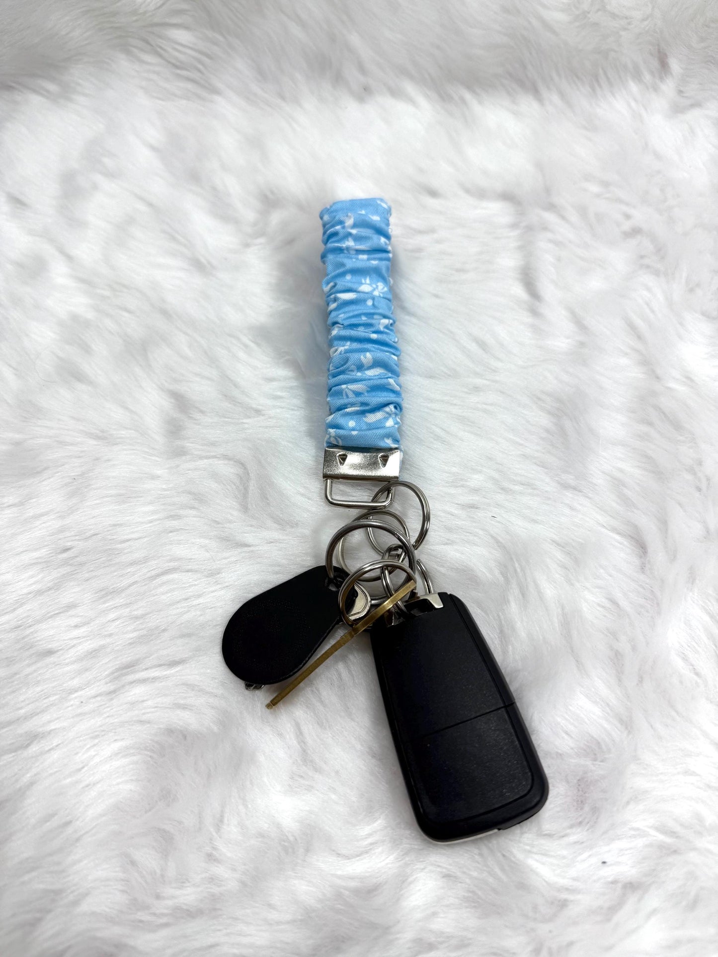 Scrunchie key holder/ Keychain Wristlet Strap Wristband Variety / Loop keychain / wristlet /